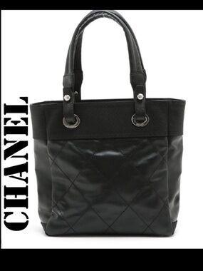 CHANEL PARIS BARRITZ MEDIUM BLACK TOTE